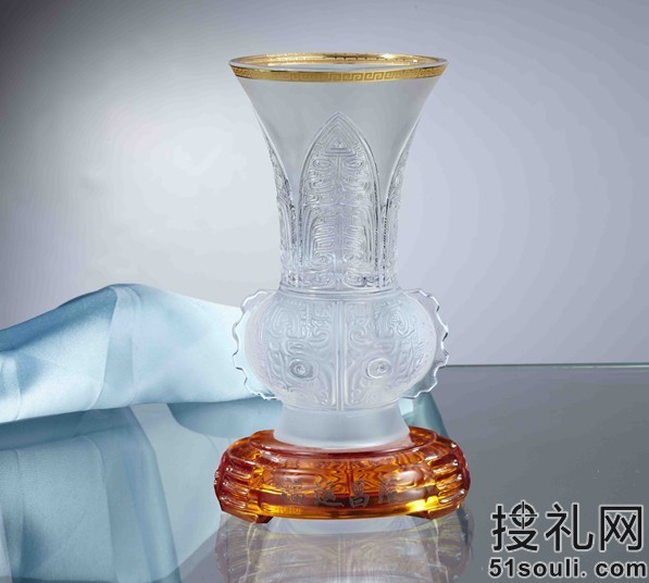 福�\昌隆 琉璃水晶花瓶
